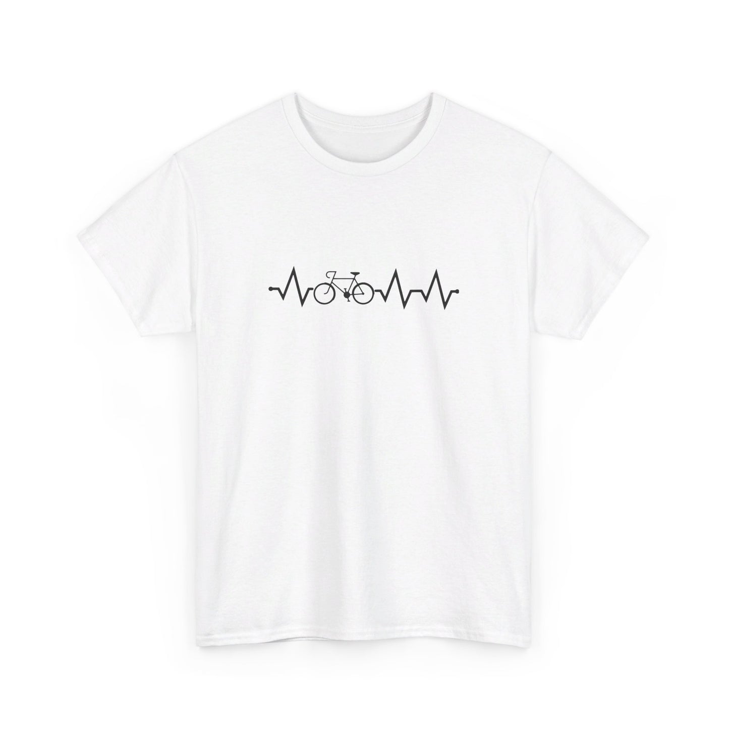 Bike Heart Pulse Heavy Cotton Tee