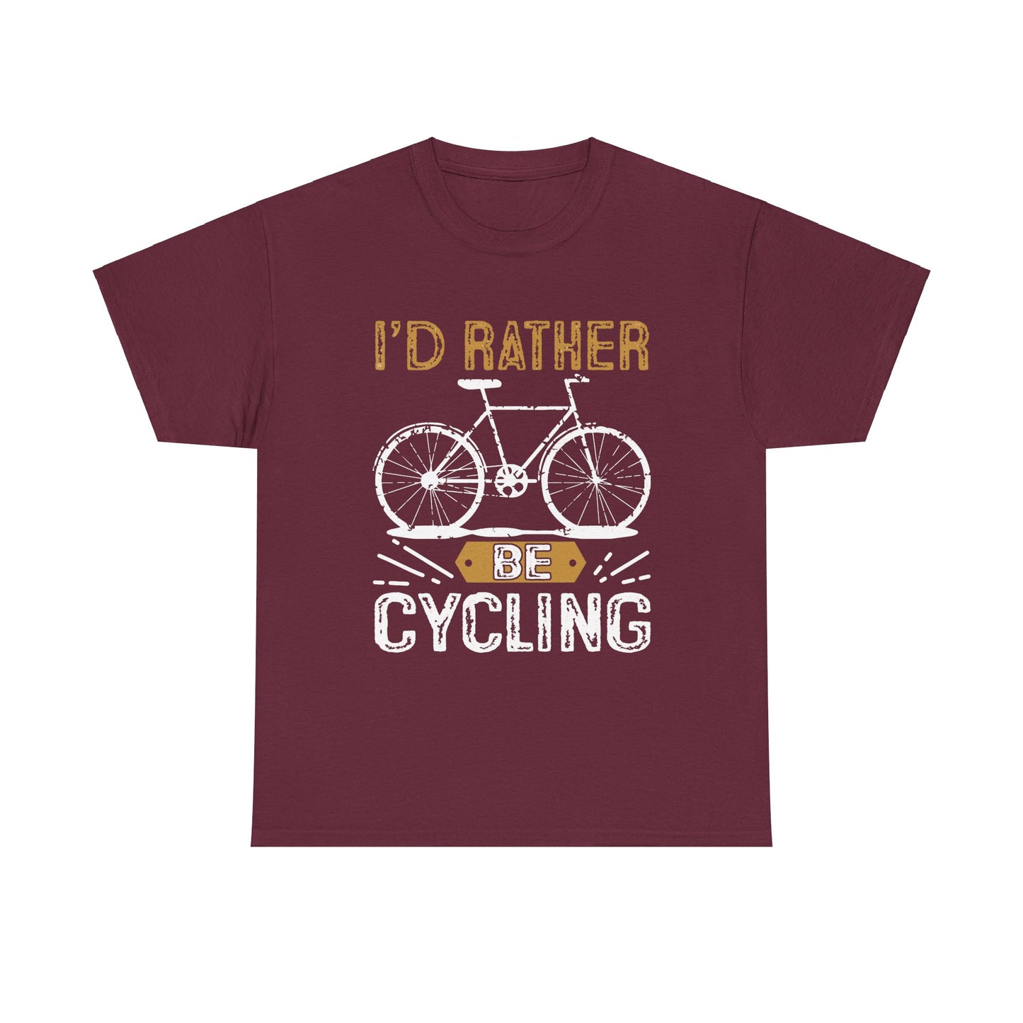 I'd Rather Be Cycling Heavy Cotton Tee