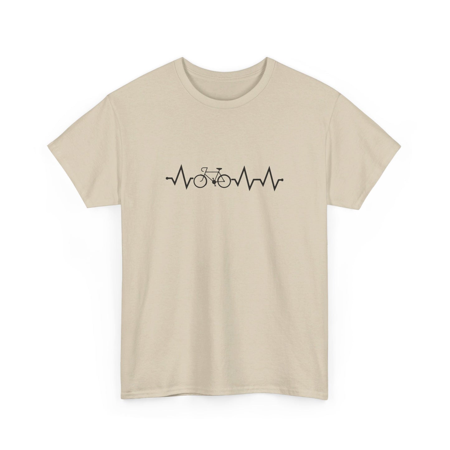 Bike Heart Pulse Heavy Cotton Tee