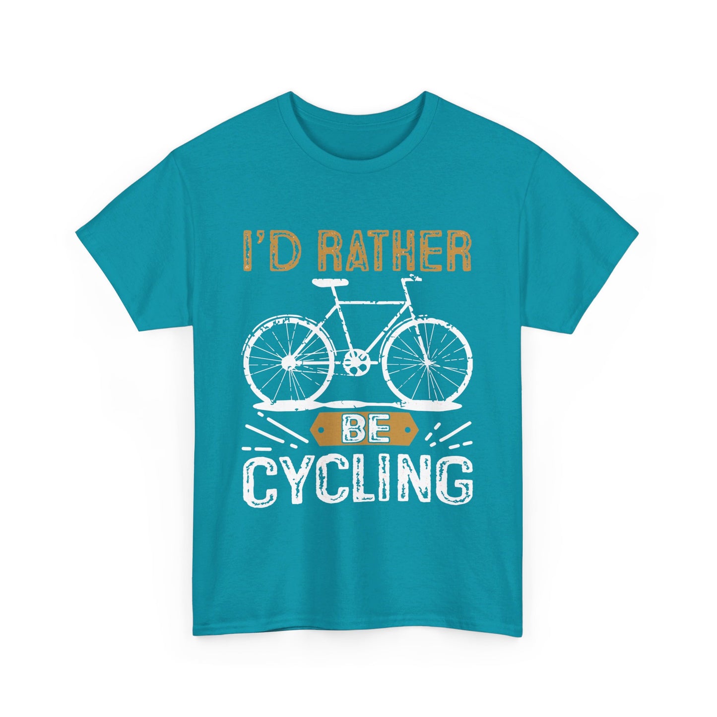 I'd Rather Be Cycling Heavy Cotton Tee