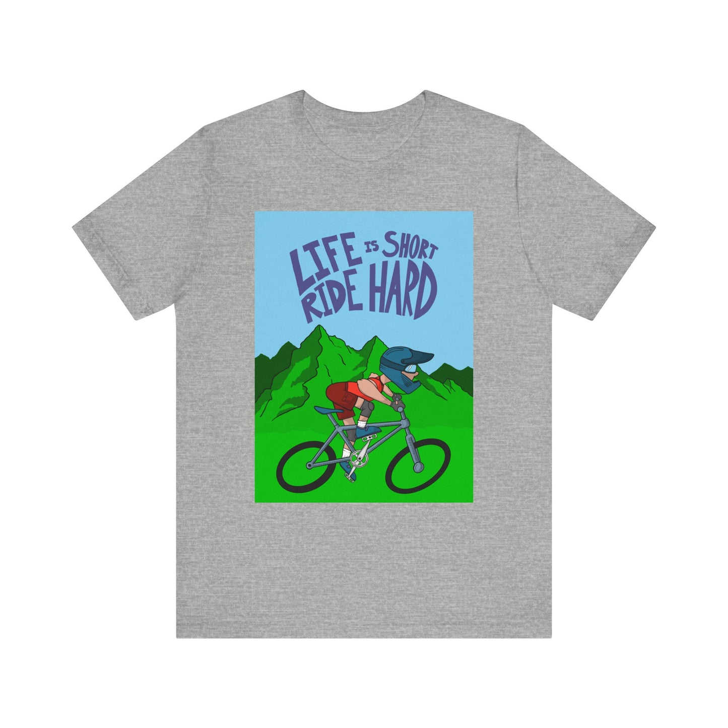 Unisex Life is Short Ride Hard Tee